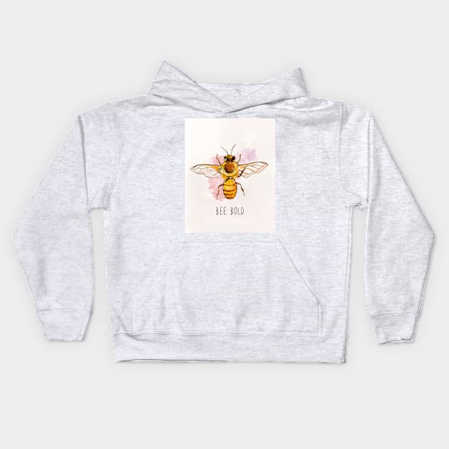 Bee Bold Kids Hoodie by The Painted Katie 